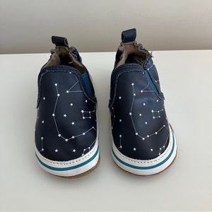 Robeez constellation star navy slipper shoes 0-6 months